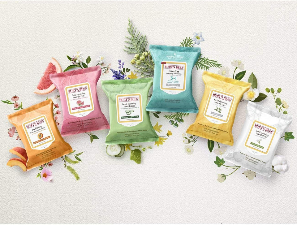 Burt's Bees Puryifying facial towelettes with White Tea Extract all skin types, 30 Count