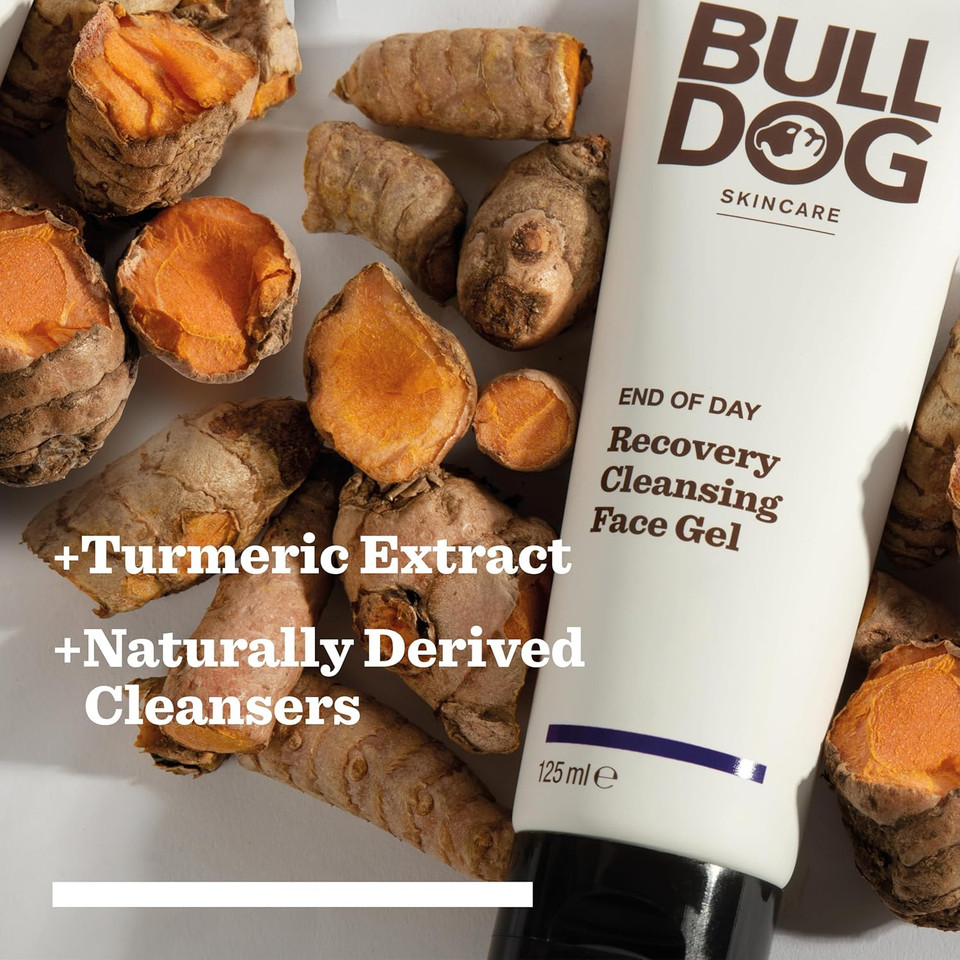 Bulldog Skincare - End Of Day Recovery Cleansing Gel for Men | Face Wash | 125 ml