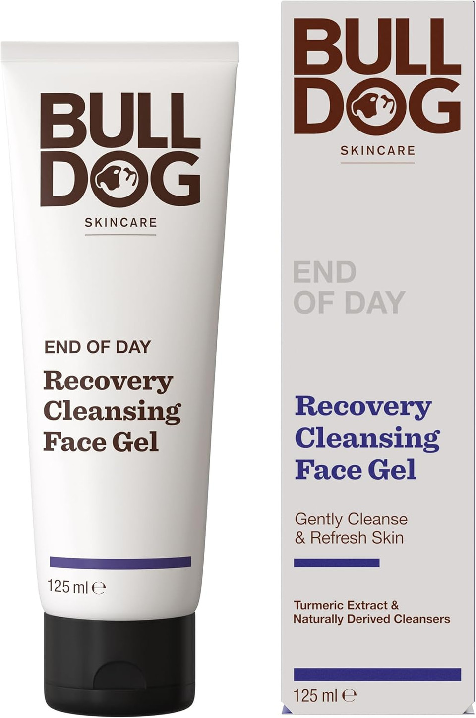 Bulldog Skincare - End Of Day Recovery Cleansing Gel for Men | Face Wash | 125 ml