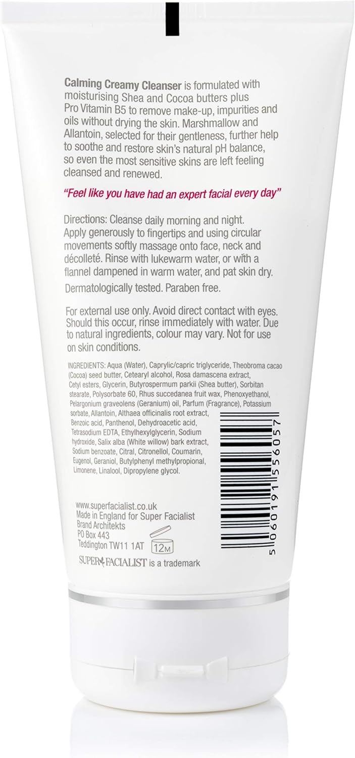 Super Facialist Hyaluronic Acid Firming Daily Cleanser - Firm, Hydrate & Lift Skin with Vitamin E & Mango Seed Oil, Gentle Face Cleanser & Face Care, Vegan Friendly, 150ml