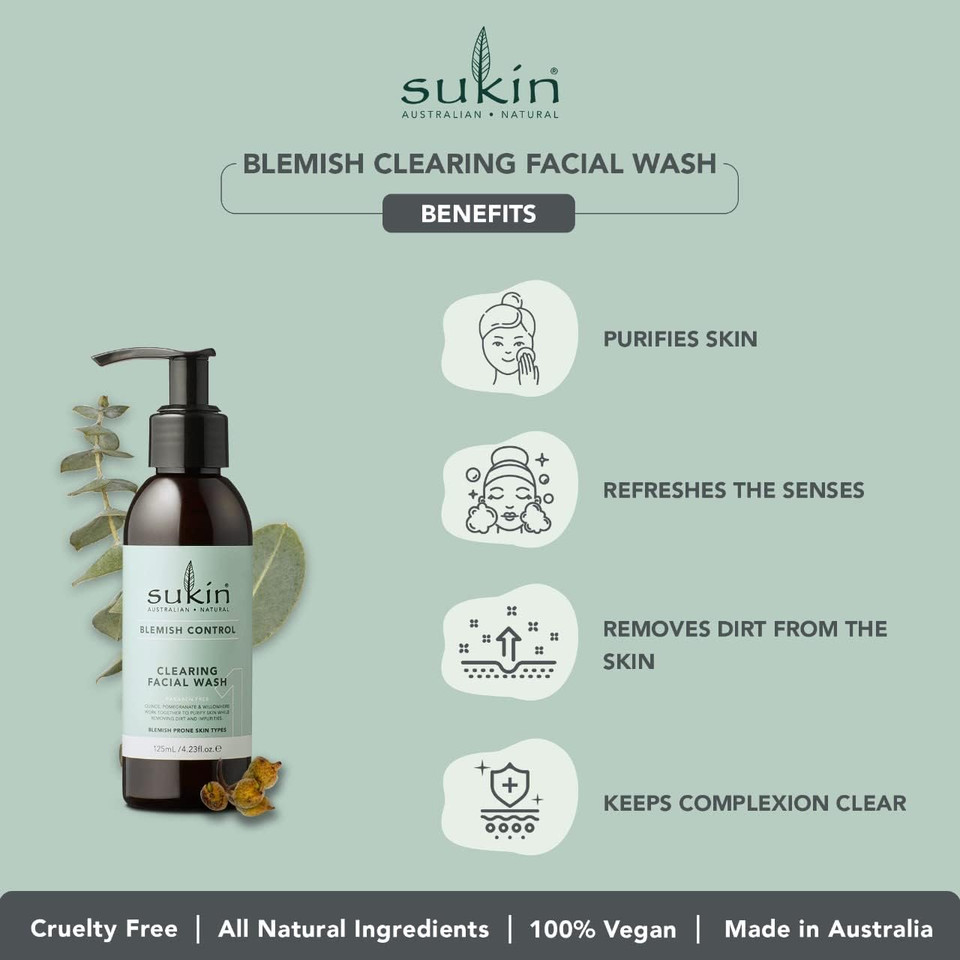 Sukin Clearing Facial Wash 125 ml