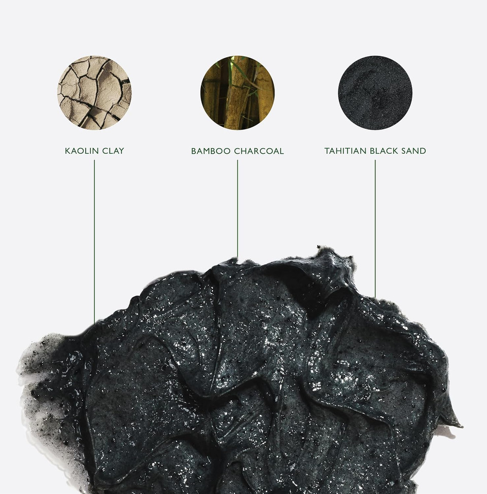 Heath Oil Control Face Wash for Men - Advanced Exfoliating Cleanser for Daily Use - Volcanic Black Sand and Bamboo Charcoal Powder - Made in England - 150 ml