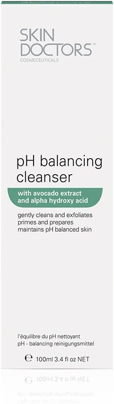 Skin Doctors pH Balancing Cleanser | Daily Facial Cleanser | Avocado Extract | Lactic Acid & Alpha Hydroxy Acid (AHA) | Cleanses | 100ml