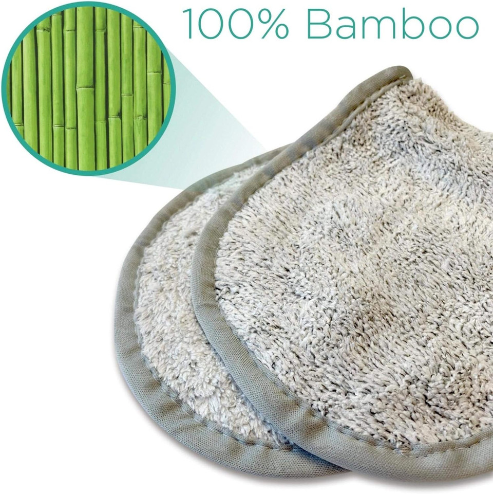 Magnitone London WipeOut Extraordinary 100% Bamboo MicroFibe Super Natural Cleansing Cloth, Grey - 40cm x 17cm each - Pack of 2