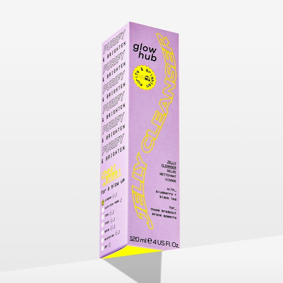Glow Hub Purify & Brighten Jelly Cleanser with Antioxidants for All Skin Types 120ml
