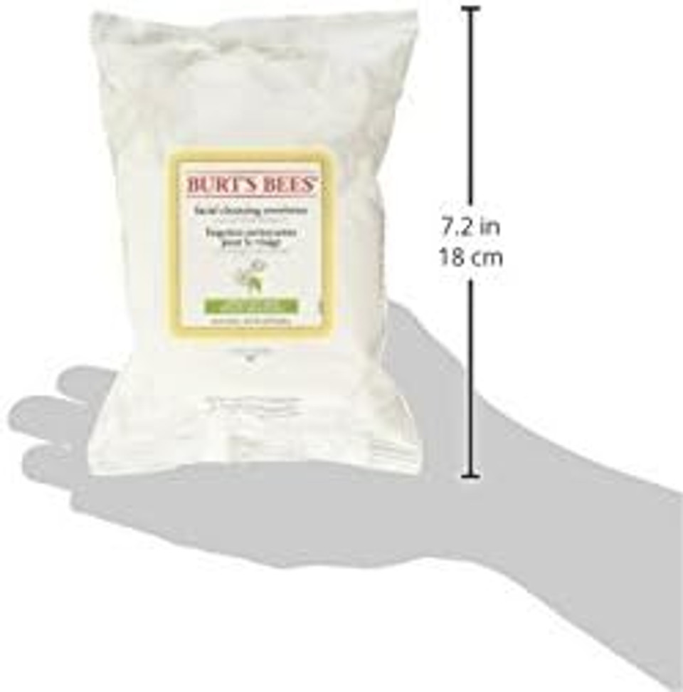 Burt's Bees Facial Cleansing Towelettes, Pink Grapefruit, 30-Count