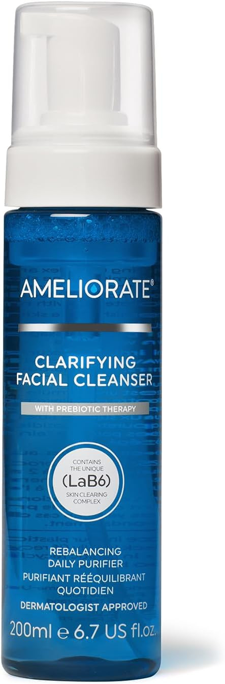 Ameliorate Clarifying Facial Cleanser 200ml | Lab6, Lactic Acid, Nicinamide| Dermatologically tested