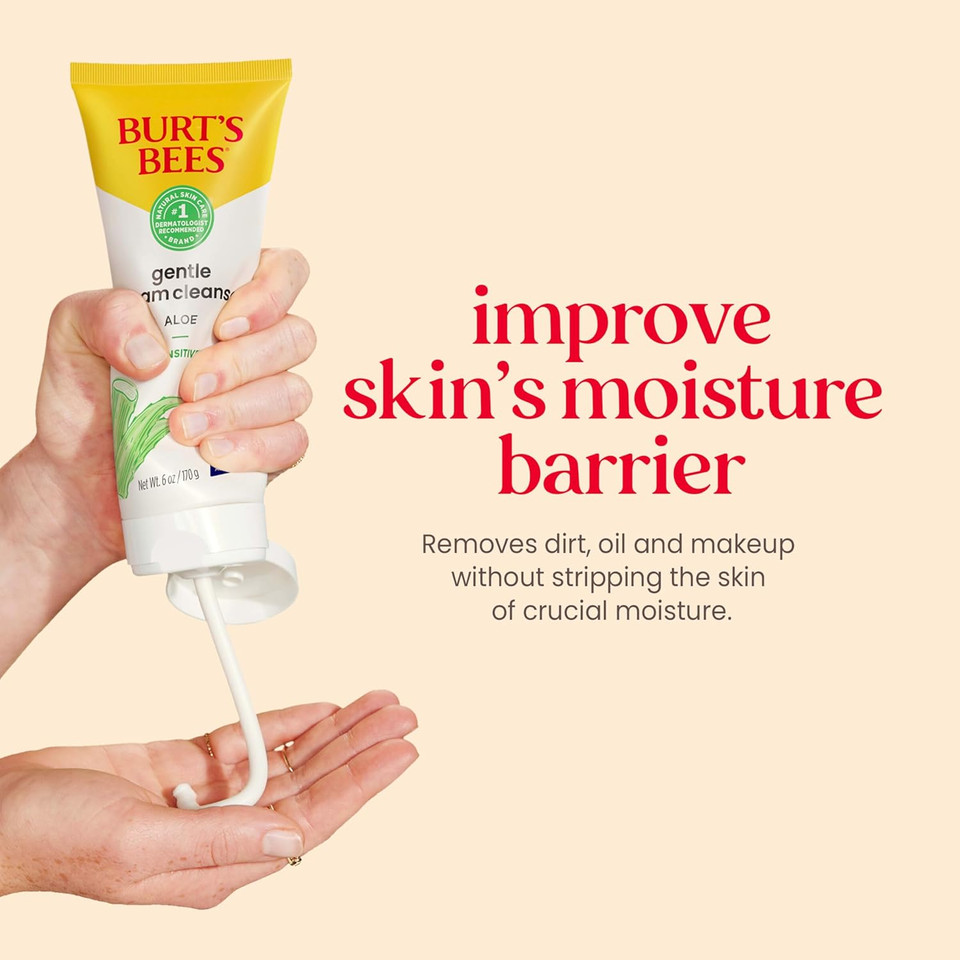 Burt's Bees 99% Natural Sensitive Facial Cleanser with Cotton Extract, 170g, packaging may vary Burt's Bees 99% Natural Sensitive Facial Cleanser with Cotton Extract, 170g, packaging may vary