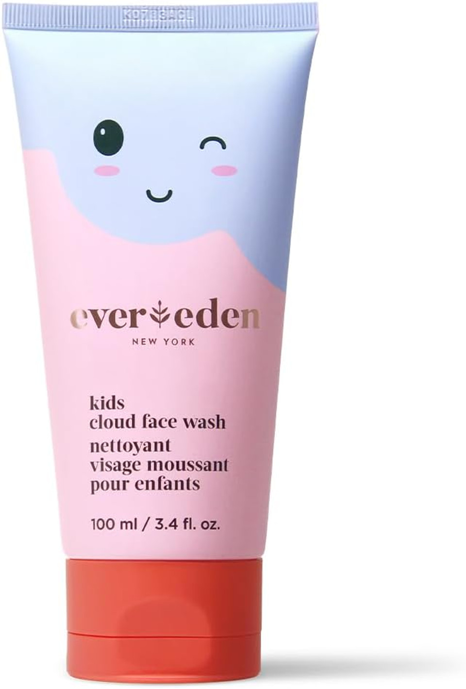 Evereden Kids Cloud Face Wash: Tropical Sorbet, 3.4 fl oz | Creamy & Fun Skin Care for Kids | Easy-to-Use Face Wash | Non-toxic Skin Care for Sensitive Skin