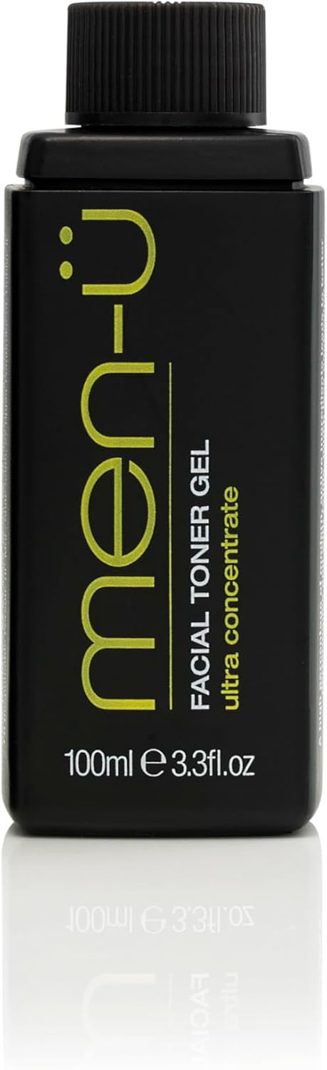 men-u FACIAL TONER GEL (MATT 'SKIN REFRESH' GEL) for Men 100ml REFILL, up to 120 apps, Mens High-Performance, Long Lasting Oily Skin Cleanser, Ultra-Concentrate, Vegan, Anti-Shine - REFILL