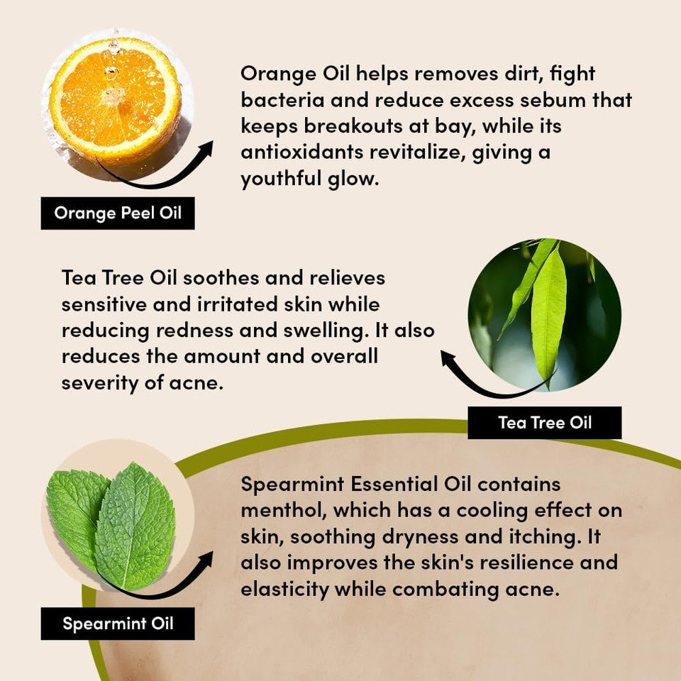 Urban Veda Purifying Face Wash | Clarifying & Detoxifying| Simple Face Wash for pimple and acne prone skin |Cooling & Refreshing Gentle Face Wash for Men & Women | For oily and combination skin|150 ML