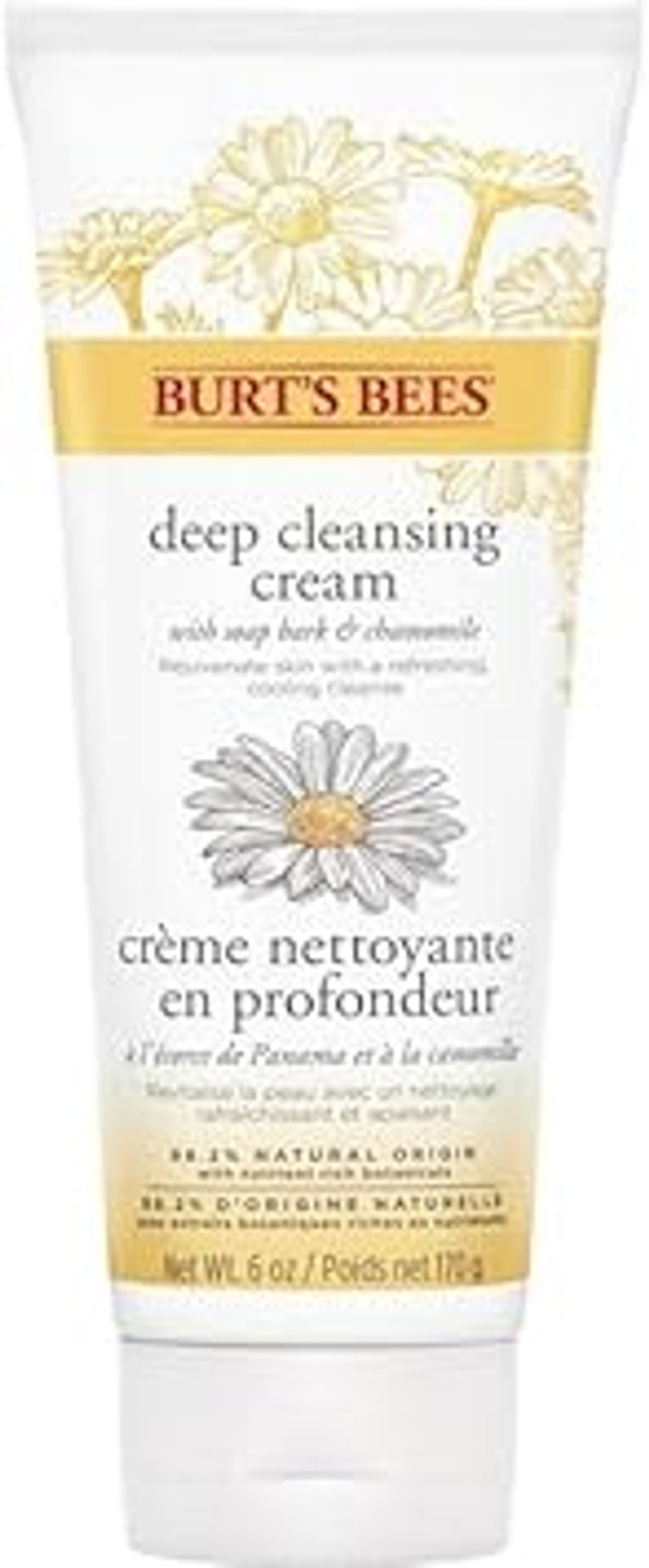 Burt's Bees Natural Cleanser Soap Bark and Chamomile Deep Cleansing Cream  1 x Tube 170 grams (Pack of 2) Burt's Bees Natural Cleanser Soap Bark and Chamomile Deep Cleansing Cream  1 x Tube 170 grams (Pack of 2)