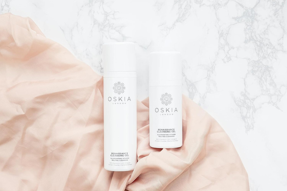 OSKIA Renaissance Cleansing Gel  Gel-to-Oil Face Cleanser with Vitamin A, E & C for Radiant Skin