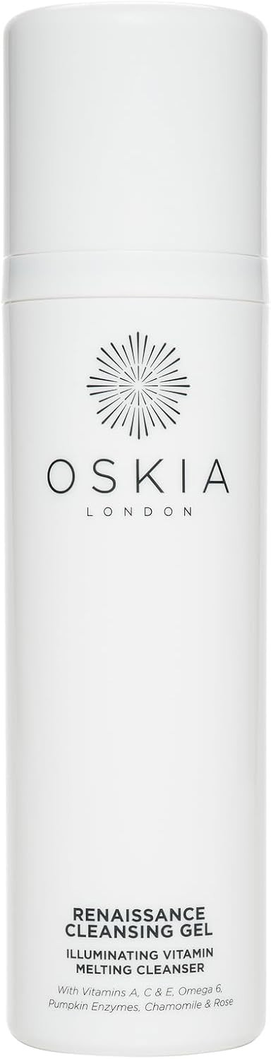 OSKIA Renaissance Cleansing Gel  Gel-to-Oil Face Cleanser with Vitamin A, E & C for Radiant Skin
