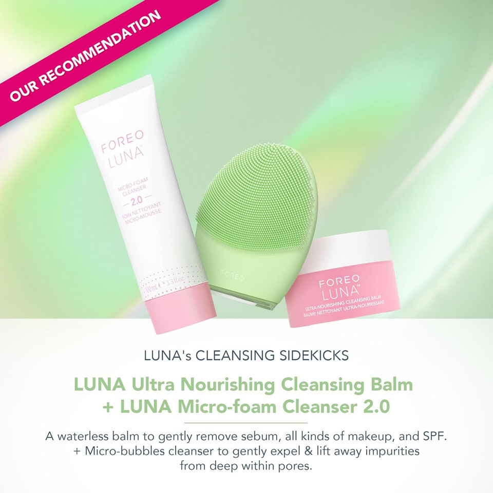 FOREO LUNA 4 Facial Cleansing Brush - Firming Face Massager - Anti Aging Face Brush - Enhances Absorption of Skin Care Products - Simple Face Care - Combination skin