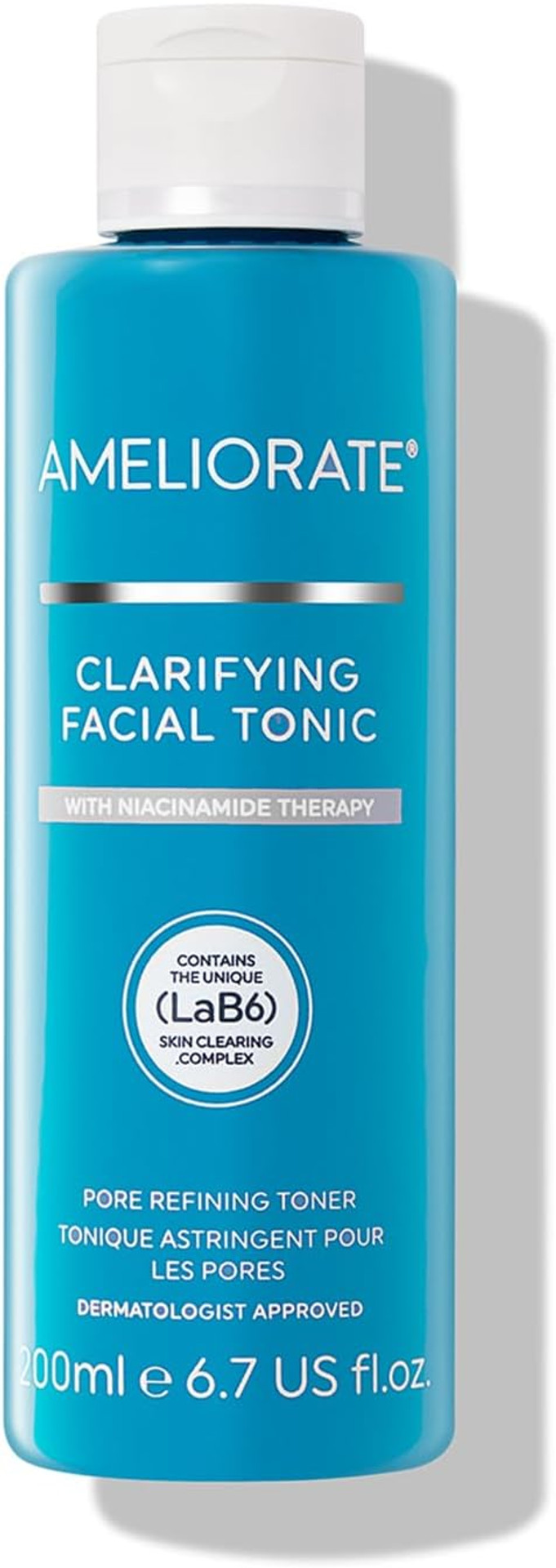 Ameliorate Clarifying Facial Tonic 200ml | Lab6, Nicinamide| Dermatologically tested