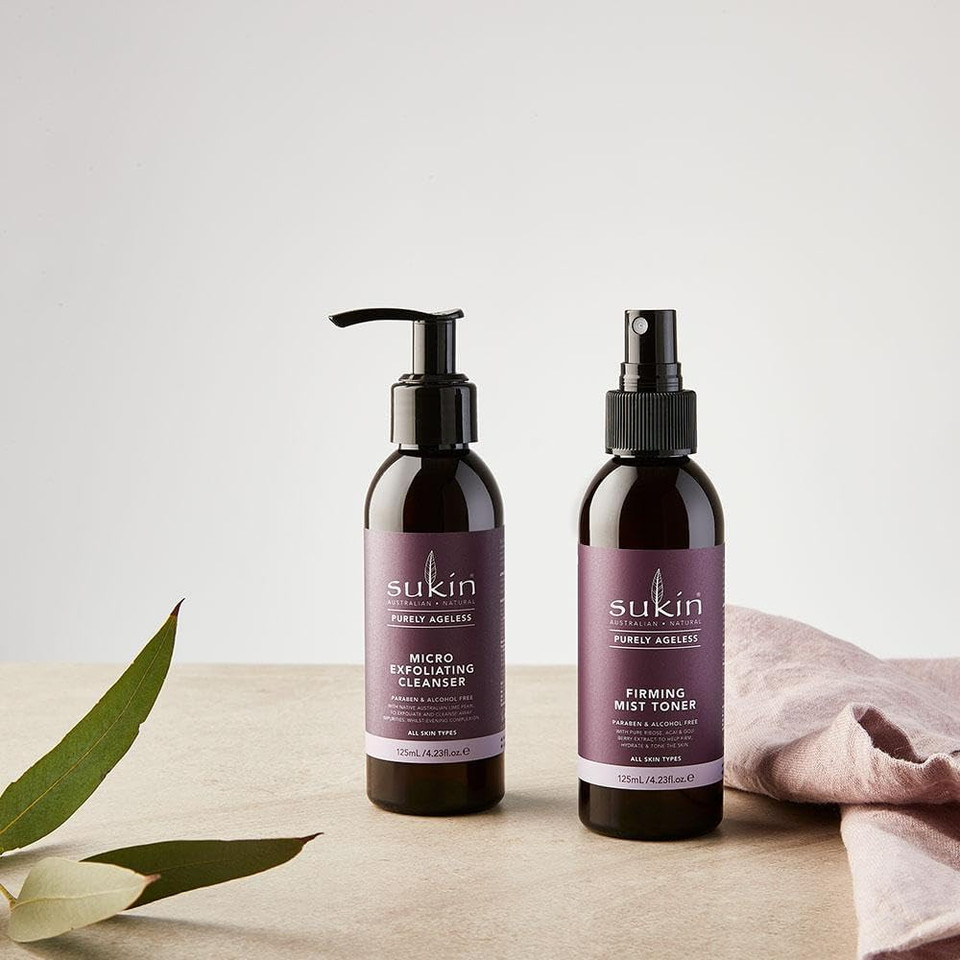 Sukin Purely Ageless Firming Mist Toner 125ml - antioxidant Blend to Help Hydrate & Firm Skin for a Smoother and Toned Appearance - Cruelty Free & Vegan Friendly