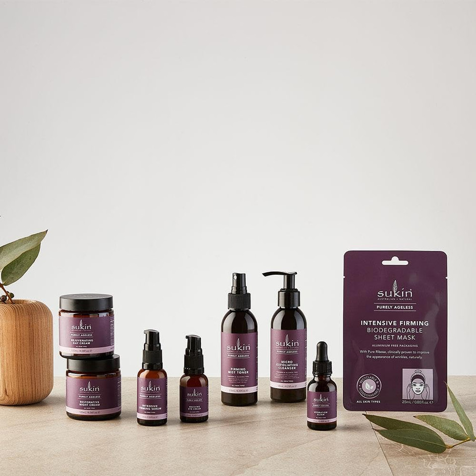 Sukin Purely Ageless Firming Mist Toner 125ml - antioxidant Blend to Help Hydrate & Firm Skin for a Smoother and Toned Appearance - Cruelty Free & Vegan Friendly