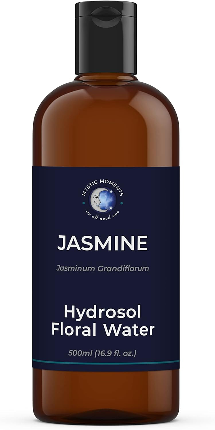 Mystic Moments | Jasmine Hydrosol Floral Water 500ml | Perfect for Skin, Face, Body & Homemade Beauty Products Vegan GMO Free