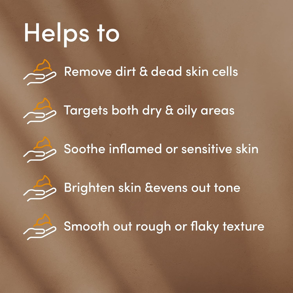 Urban Veda Soothing Face Scrub | Exfoliating Face Scrub for Dry Skin | Black Head Remover for Face with Sandalwood | Face Exfoliator for Sensitve Skin | Gentle FaceScrub for Women & Men |1 x125ml Urban Veda Soothing Face Scrub | Exfoliating Face Scrub for Dry Skin | Black Head Remover for Face with Sandalwood | Face Exfoliator for Sensitve Skin | Gentle FaceScrub for Women & Men |1 x125ml