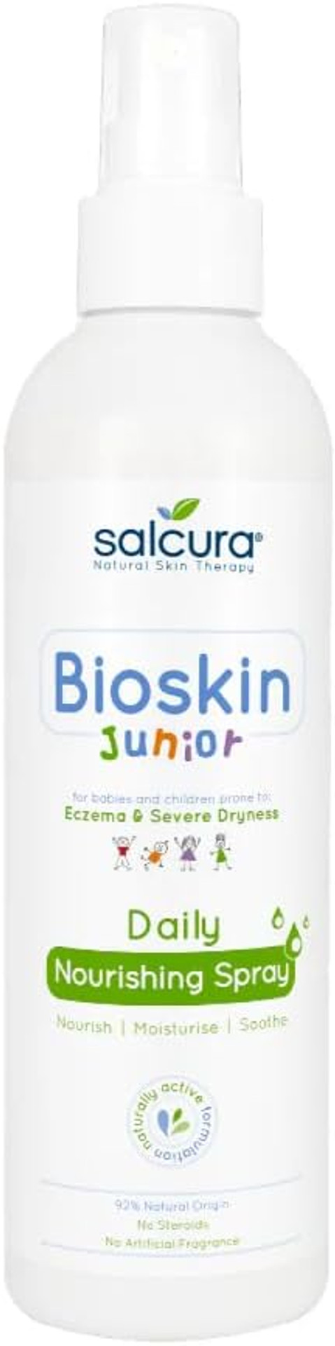 Salcura Bioskin Junior Daily Nourishing Spray Moisturises Dry Itchy Skin 250ml
