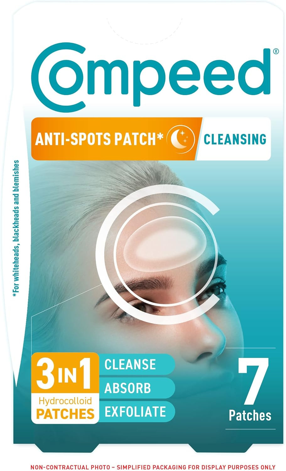 Compeed - Anti-Spots* Conceal & Go Patch - Cleanse Conceal and Protect  Hydrocolloid Spots patches*, Pimple patches - Ideal for discreet day use  For single spots* - 15 Patches
