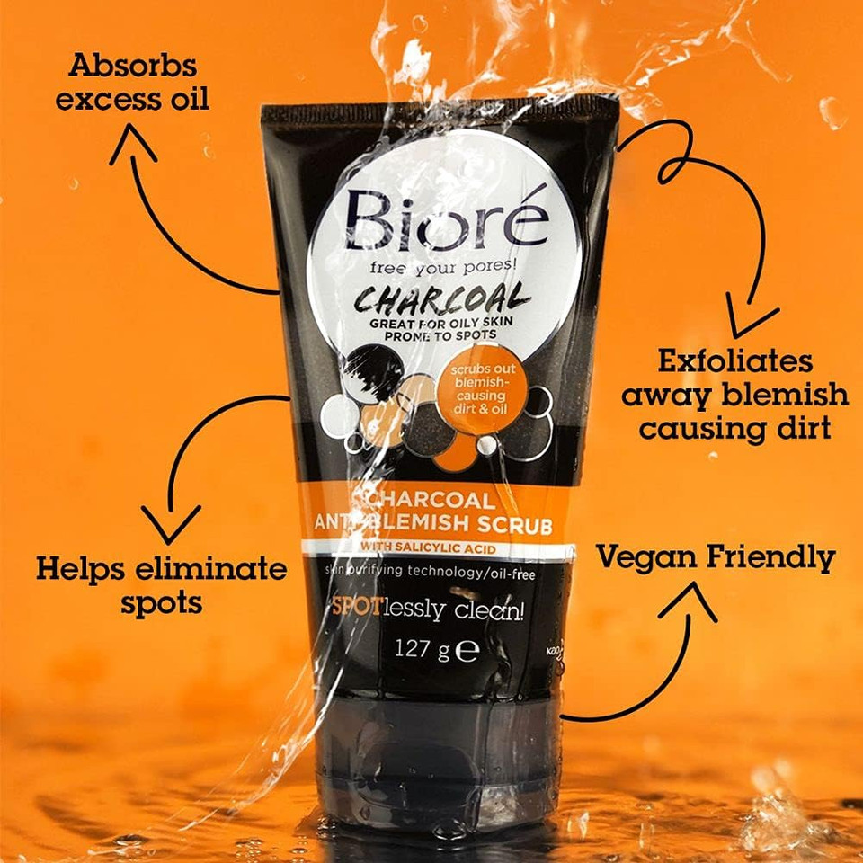Bioré Charcoal Oil Control Scrub, 127 g