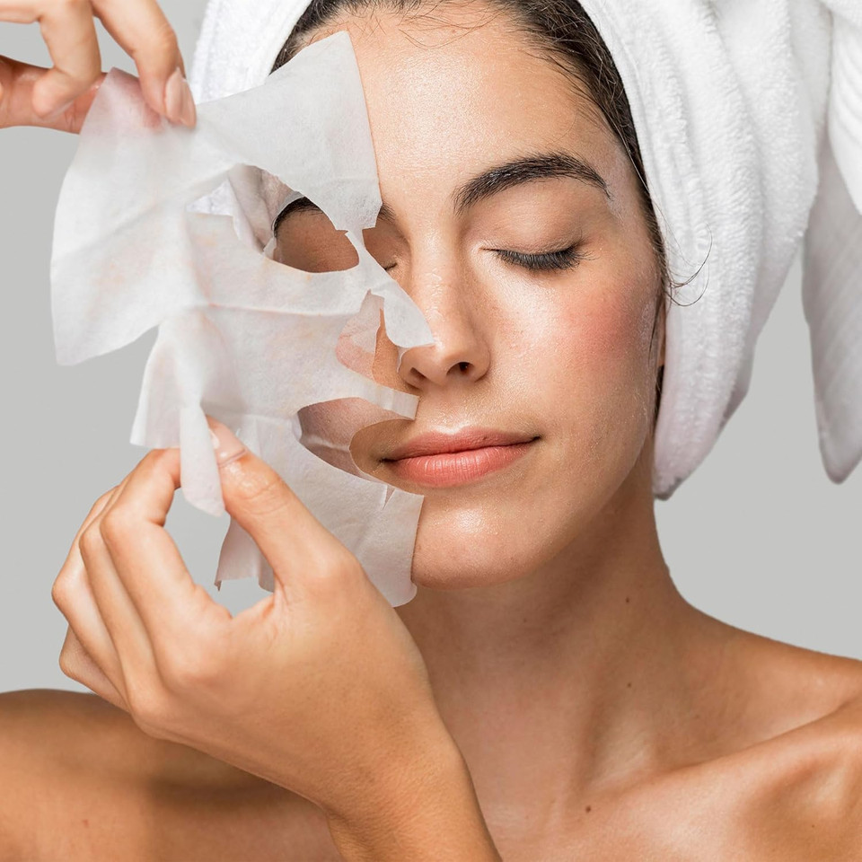 BEAUTYPRO SQUALANE Face Mask Nourshing Anti-Ageing Hydrate Radiant Complexion Plant Based Olive Extract Natural Facial Korean Vegan Skincare 100% Biodegradable Multi Award Winning Brand