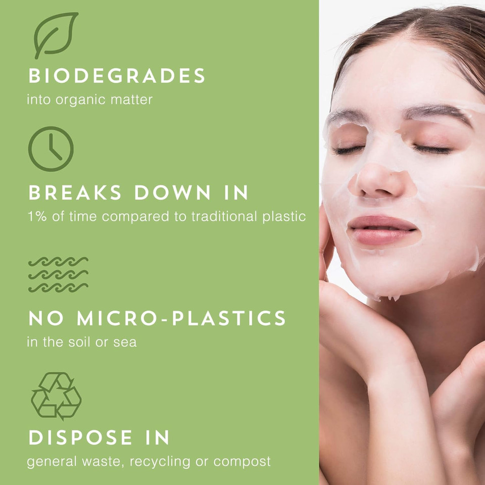 BEAUTYPRO SUPER HYDRATING Face Mask Hyaluronic Acid Bamboo Sheet Natural Moisturising Korean Skincare Brightens Tones Nourishes Combats Dry skin Multi Award Winning Brand