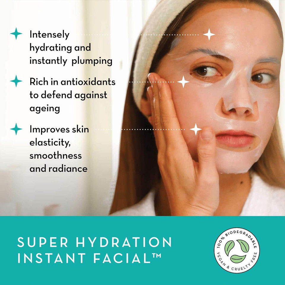 Seoulista Beauty® Brightening Instant Facial 30ml | Treatment Face Sheet Mask for Dry Skin, Dark Spots and Pigmentation | Dermatologist Created Korean Skin Care | Infused with Vitamin C & AHAs