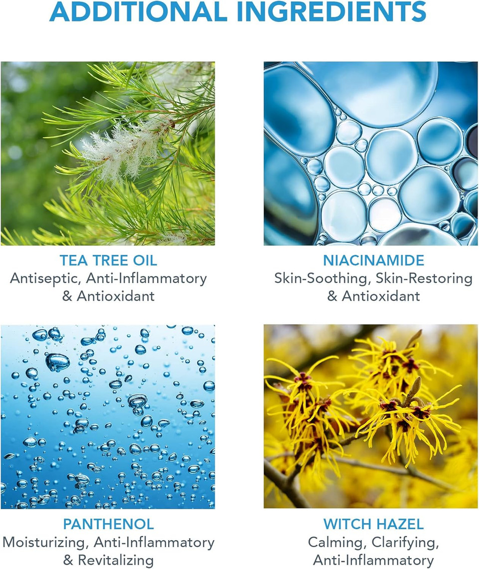 FOREO ESPADA BHA+PHA Blemish Solution 15 ml, Acne Treatment & Blackhead Remover, Face Care, 2% Salicylic Acid, Witch Hazel, Tea Tree Oil, Niacinamide, Dermatologist-Tested, Cruelty-Free & Vegan, Blue