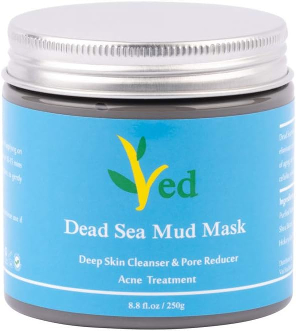 Dead Sea Mud Mask for Face, Body & Hair | 100% Natural and Organic | Facial Clean, Skin Moisturizer and Detox | Face Mask, Clears Acne, Improve wide pores and Wrinkle Reducer | 260 ml