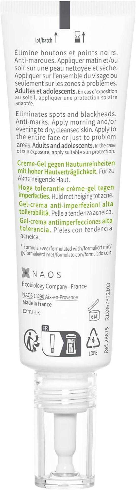 Bioderma Sébium Kerato + Anti-Blemish Gel Cream for Acne Prone Skin - Hydrating Acne Treatment to Eliminate Pimples, Blackheads & Refine Skin Texture 30ml