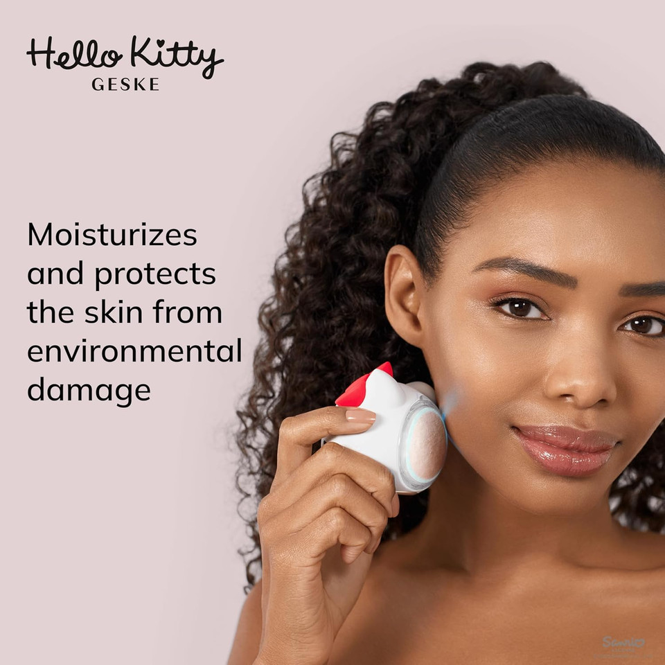 GESKE x Hello Kitty | Ultra Hydrating Mask | Simply apply with the Sonic Warm and Cool Mask | Moisturizing skincare mask | Face masks for women and men | Vegan formula without animal testing