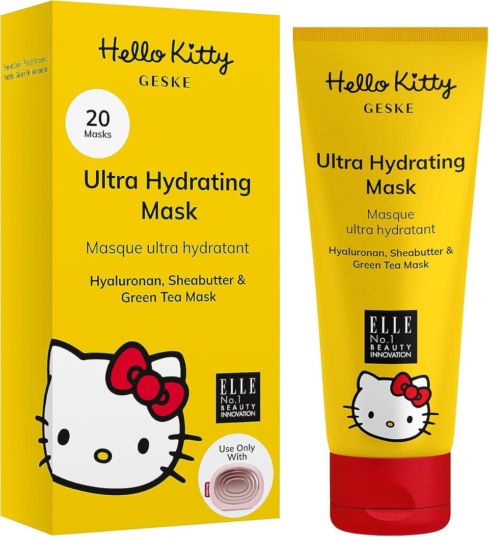 GESKE Refresh & Revive Mask | Use with Hello Kitty Sonic Warm & Cool Mask | 24H Hydrating Face Mask with Avocado Oil & Vitamin E | Refreshing Formula | For Normal to Dry Skin | Vegan & Cruelty-free