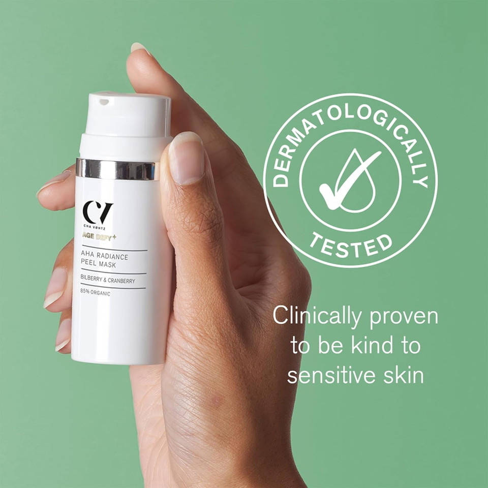 Green People Age Defy+ AHA Radiance Mask - Promotes Cell Renewal - Vegan, Organic & Cruelty Free, 30ml