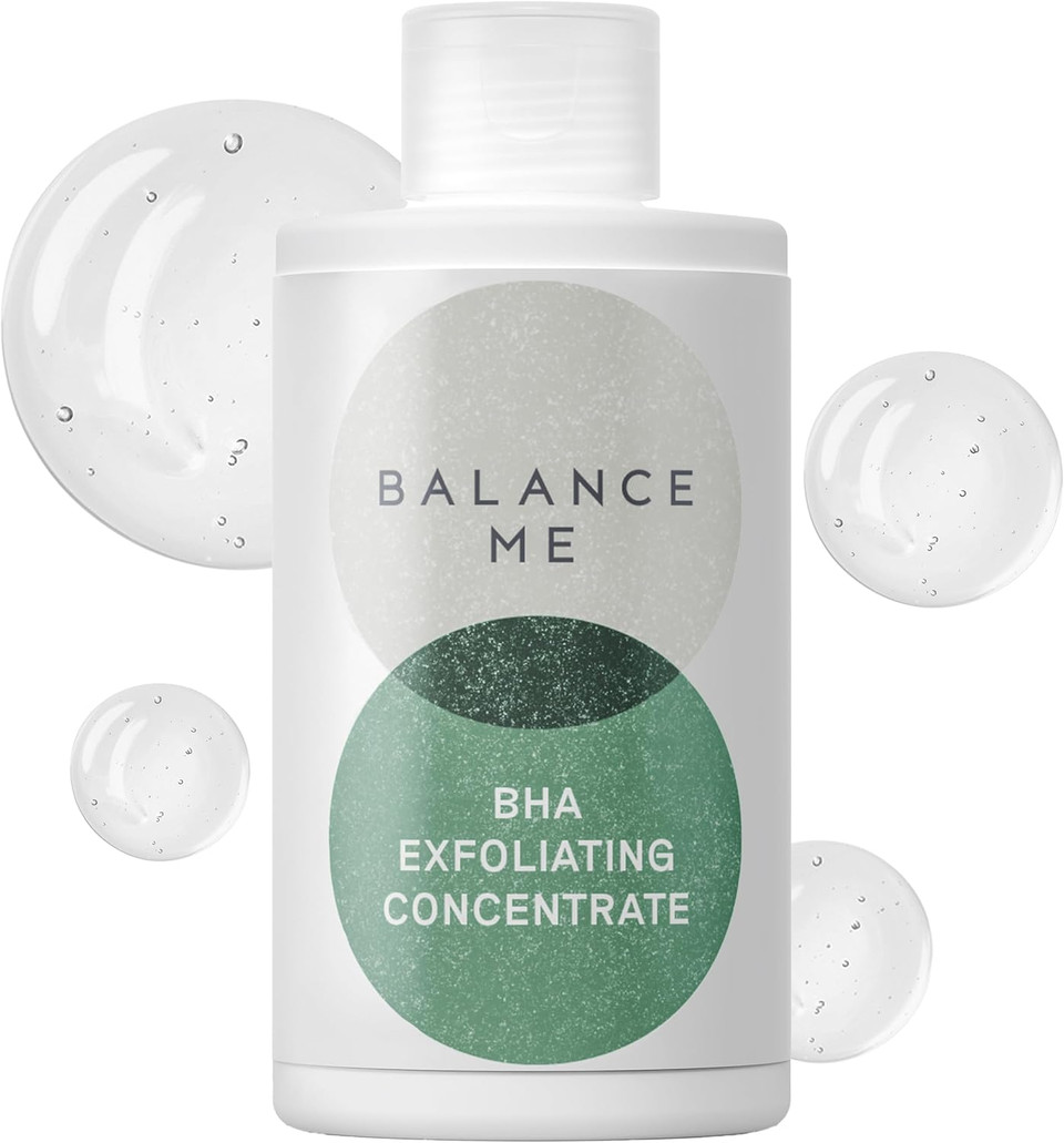 Balance Me BHA Exfoliating Concentrate With Salicylic Acid 180ml, Hydrating Toner to Minimise Pore and Reduce Blackheads and Blemishes