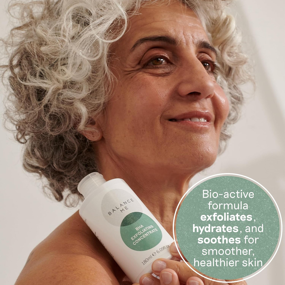 Balance Me BHA Exfoliating Concentrate With Salicylic Acid 180ml, Hydrating Toner to Minimise Pore and Reduce Blackheads and Blemishes