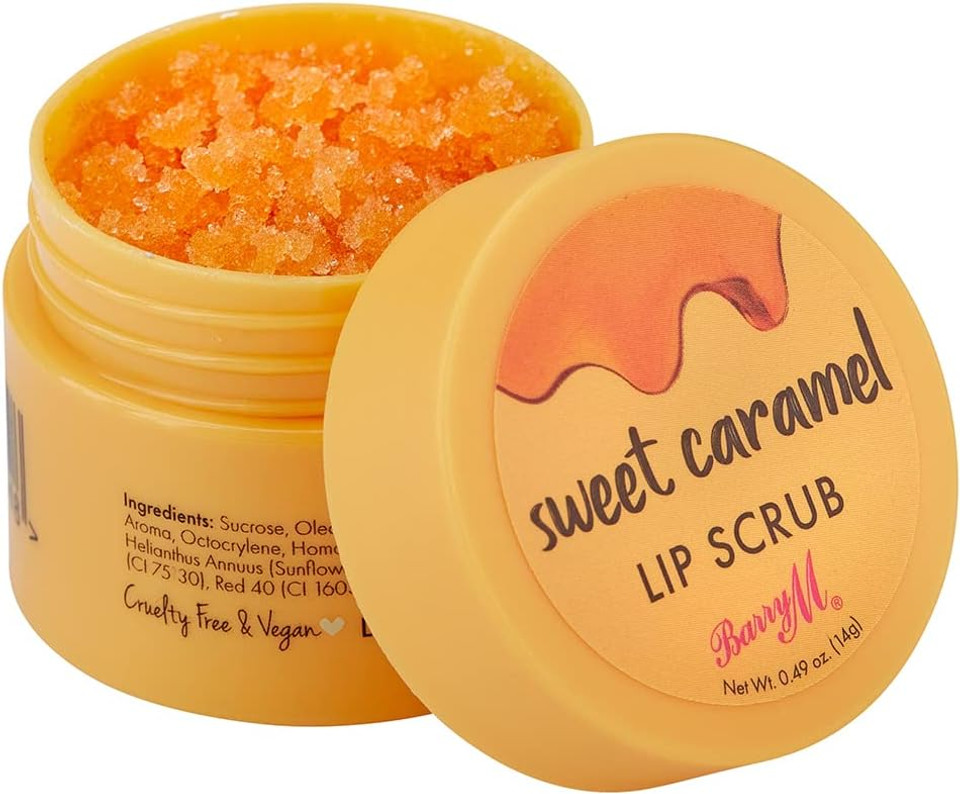 Barry M Cosmetics Lip Scrub Exfoliating Lip Treatment, Pineapple, Colour