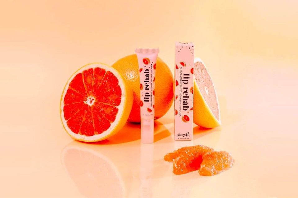 Barry M Lip Rehab Tinted Nourishing Lip Mask, Pink Grapefruit flavour
