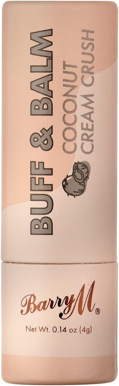 Barry M Cosme Buff and Balm Lip Tint, with Scrub to Balm Formula in Pink Coconut Cream Crush