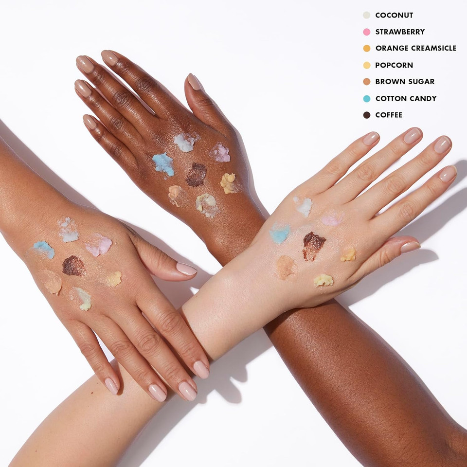 e.l.f. Lip Exfoliator, Moisturising Scented Lip Scrub For Exfoliating & Smoothing Lips, Infused With Jojoba Oil, Vegan & Cruelty-free, Popcorn