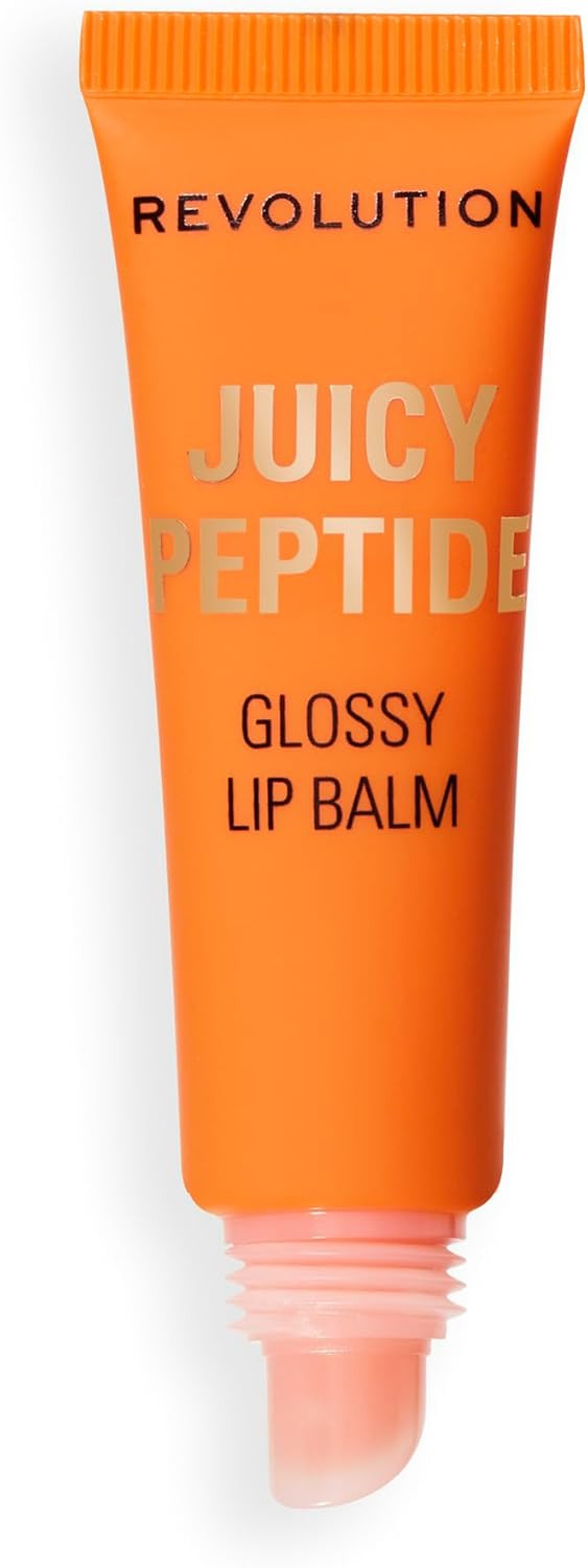 Revolution Juicy Peptide Lip Balm, Hydrating & Nourishing Formula with Peptides, Squalane & Vitamin E, Vegan & Cruelty-Free, 8ml, Guava Rum Punch Coral