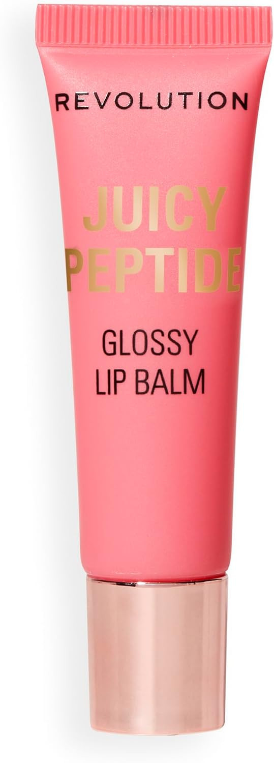 Revolution Juicy Peptide Lip Balm, Hydrating & Nourishing Formula with Peptides, Squalane & Vitamin E, Vegan & Cruelty-Free, 8ml, Peach Bellini Orange