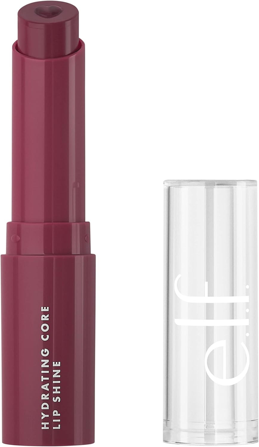 e.l.f. Hydrating Core Lip Shine, Conditioning & Nourishing Lip Balm, Sheer Colour Tinted Chapstick, Delightful
