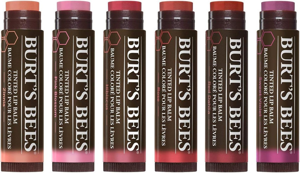 Burt's Bees 100% Natural Tinted Lip Balm, Pink Blossom, 4.25g