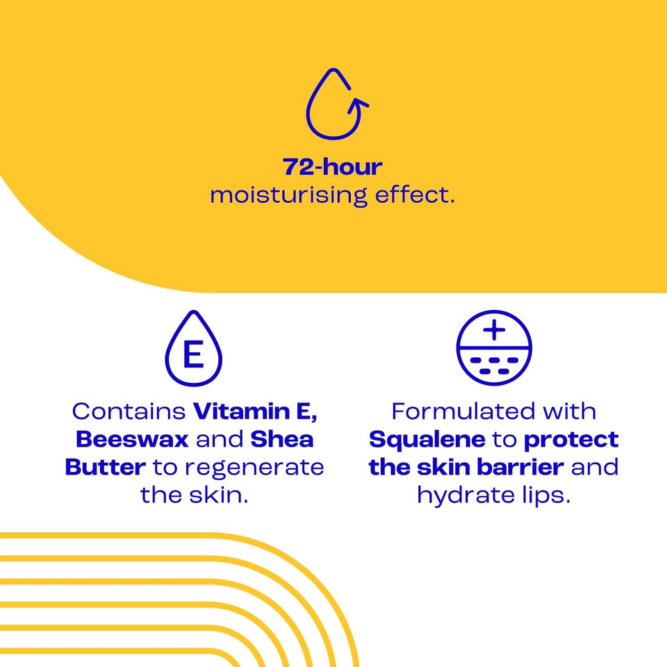 E45 Protecting Lip Balm - nourishing and softening balm for dry and chapped lips - SPF30 for all-year-round high UVA/UVA Protection - 10ml