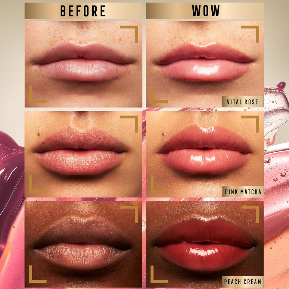 Max Factor Miracle Pure Lip Enhancer, 060 Açai Haze, Conditioning Tinted Lip Balm, Glossy Colour Tint, With Jojoba Oil & Tripeptide, Vegan