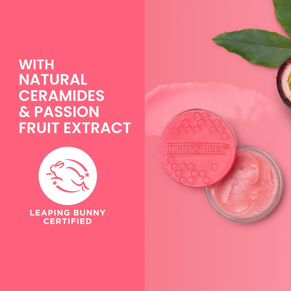 Burt's Bees Nourishing Passion Fruit & Chamomile Lip Mask, Intense Lip Repair with Ceramides & Ultra-Conditioning Oils, 7.08g