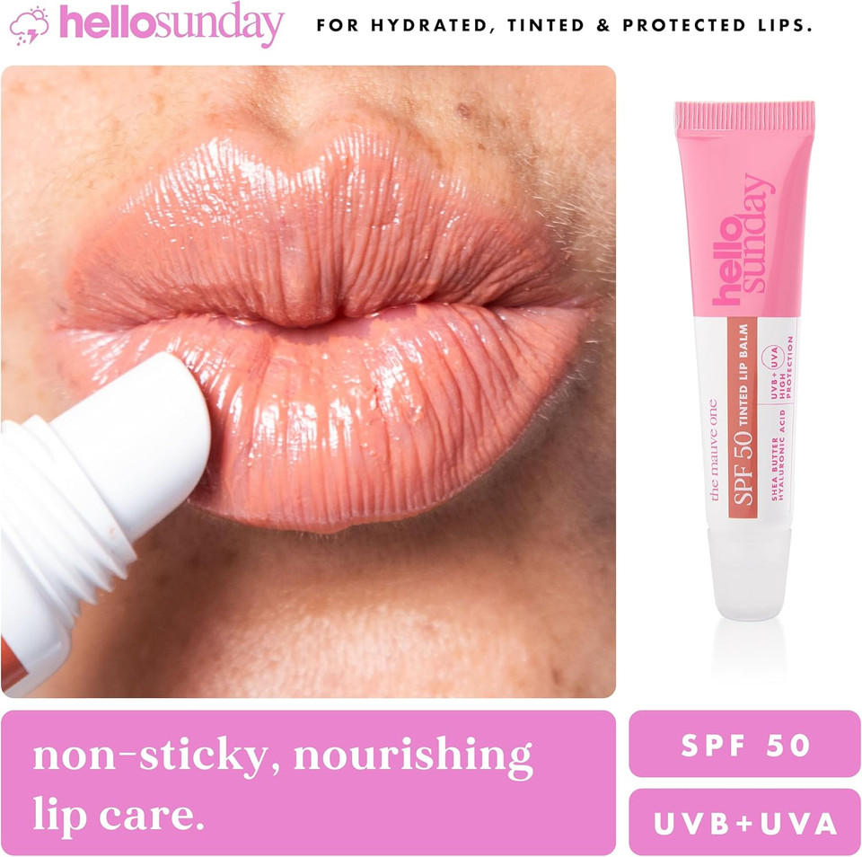 The One Tinted Lip Balm SPF 50 - Mauve by Hello Sunday for Women - 0.5 oz Lip Balm